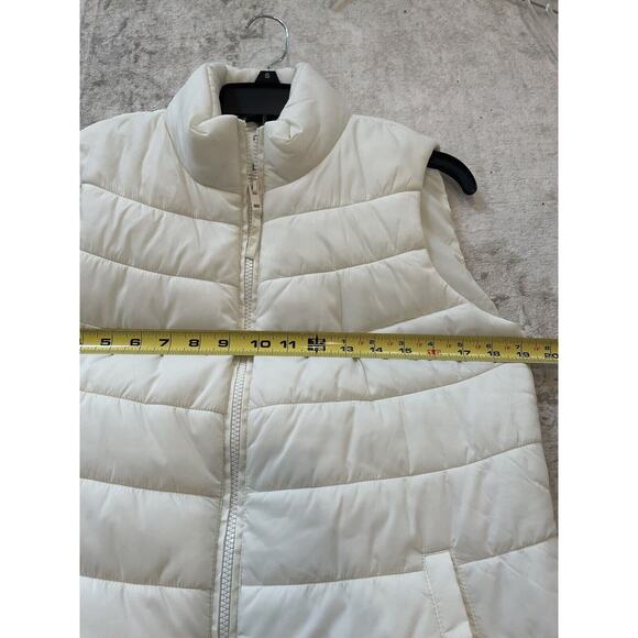 Style & Co Medium Ivory Puffer Vest - Picture 6 of 6
